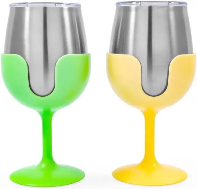 Alt view image 6 of 10 - LIBATC WINE TUMBLER SET (GREEN/YEL