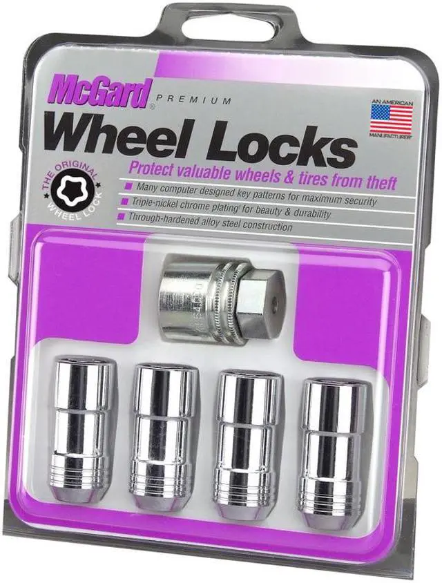 Alt view image 9 of 18 - MCGARD Chrome 14 mm x 2.00 Thread Cone Seat Premium Wheel Lock 4 pc P/N 24205
