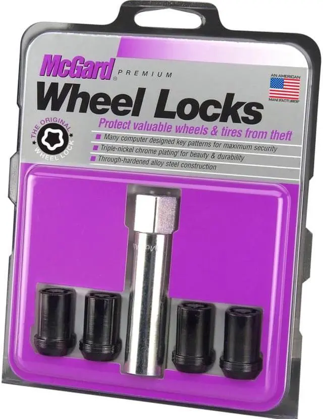Alt view image 6 of 13 - McGard 25354 Chrome/Black Tuner Style Cone Seat Wheel Lock Set (M12 x 1.25)