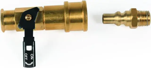 Alt view image 2 of 5 - camco propane quick connect kit  valve & full flow plug, additional safety shut off for use with lowpressure propane systems, easy install 59853