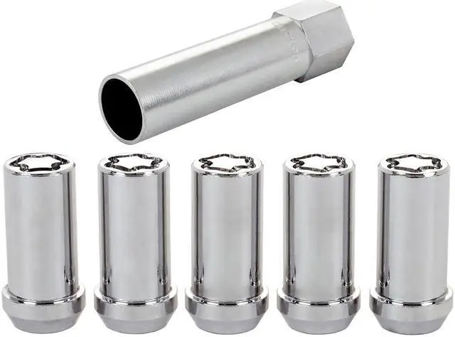 Alt view image 9 of 14 - McGard 25540 Chrome Tuner Style Cone Seat Wheel Lock Set (1/2"-20)