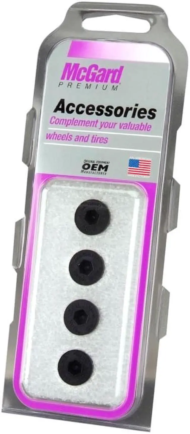 Alt view image 4 of 14 - McGard 70002 Black Nylon Caps (Set of 4) - For use with Racing Lug Nuts