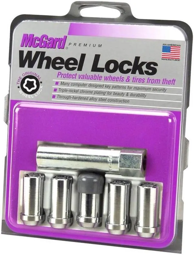 Alt view image 10 of 14 - McGard 25540 Chrome Tuner Style Cone Seat Wheel Lock Set (1/2"-20)