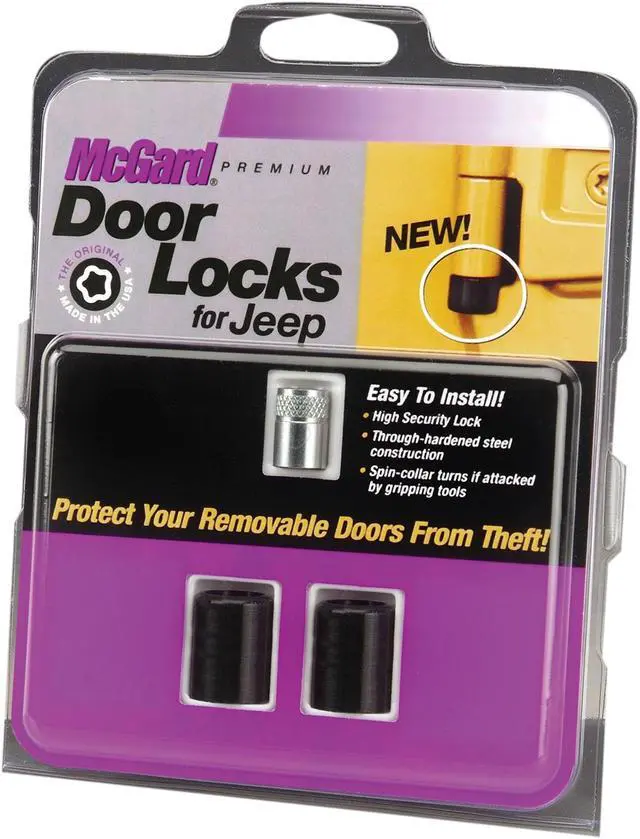 Alt view image 12 of 15 - McGard 76058 Jeep Wrangler 2 Door Lock Set (M6 x 1.0)