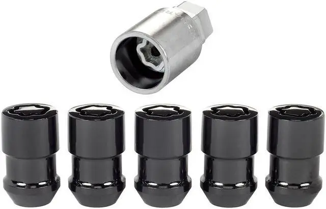 Alt view image 6 of 13 - McGard 24548 Chrome/Black Cone Seat Wheel 5 Lock Set (1/2"-20)
