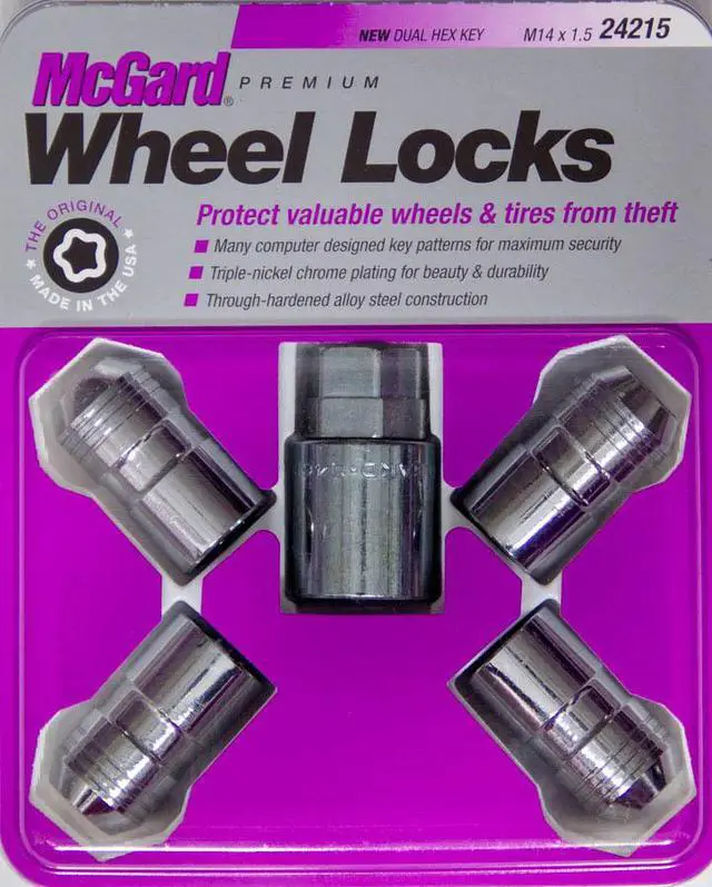 Alt view image 17 of 20 - MCGARD Chrome 14 mm x 1.50 Thread Cone Seat Premium Wheel Lock 4 pc P/N 24215