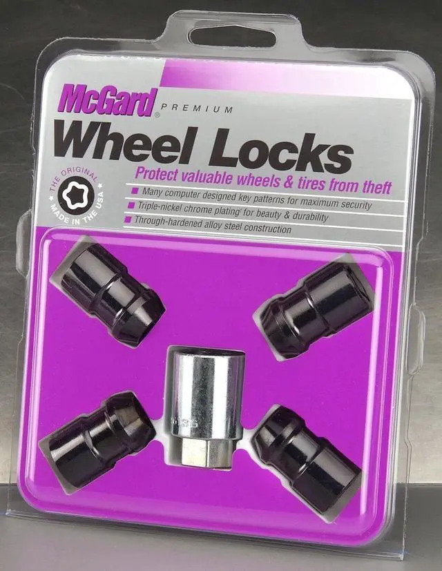 Alt view image 6 of 16 - McGard 24038 Chrome/Black Cone Seat Wheel Lock Set (1/2"-20)
