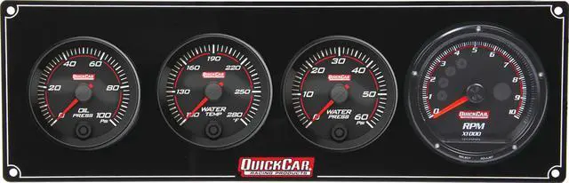 Main image of Redline 3-1 Gauge Panel OP/WT/WP w/Recall Tach