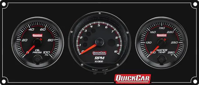 Main image of Redline 2-1 Gauge Panel OP/WT w/Recall Tach