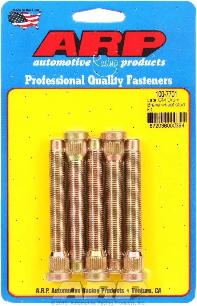 Alt view image 5 of 9 - ARP Wheel Stud Press-On 7/16-20 in Thread 5 pc P/N 100-7701