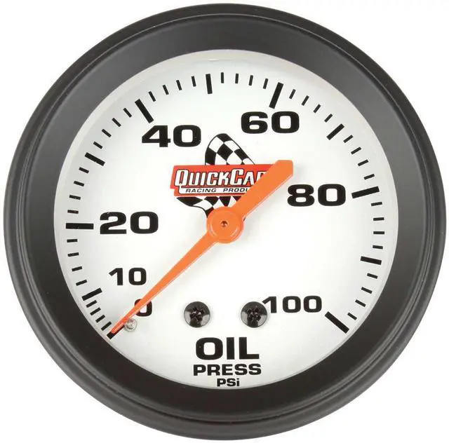 Alt view image 2 of 2 - quickcar racing products 6116003 25/8" diameter oil pressure gauge