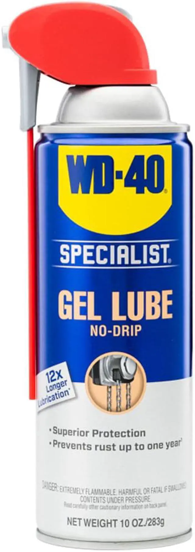 Alt view image 10 of 16 - WD-40 Specialist Spray & Stay Gel 10 oz Aerosol Can 300103EA