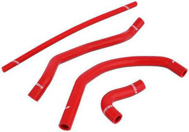 Alt view image 2 of 2 - mishimoto mmpshyfz35087ktrd red banshee silicone radiator hoses