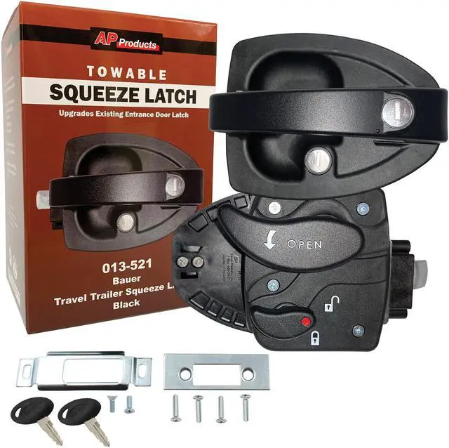 Alt view image 3 of 7 - TRAVEL TRAILER SQUEEZE LATCH-BLACK