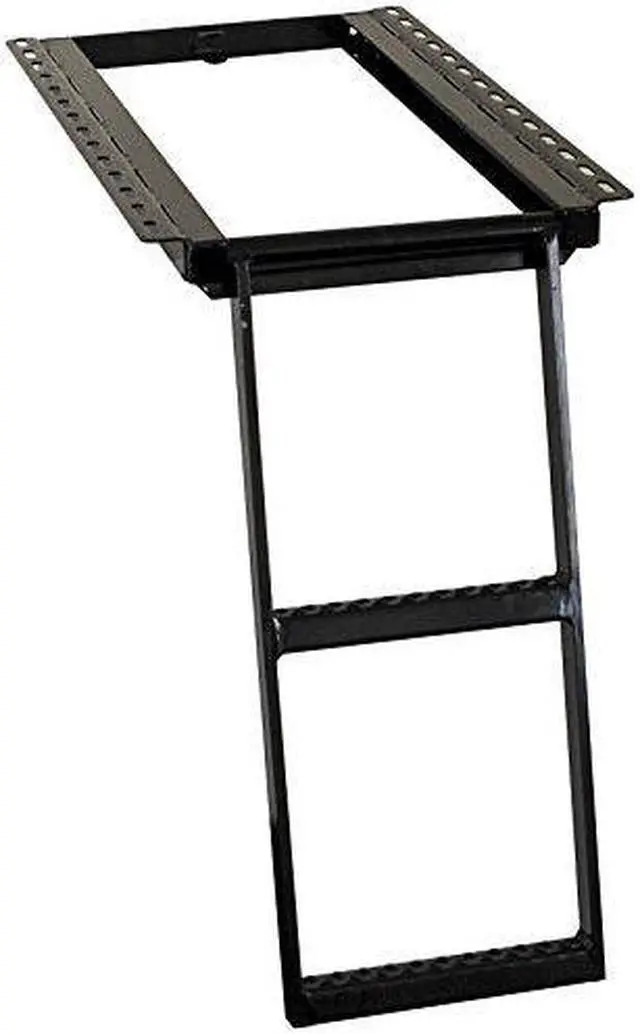 Alt view image 2 of 3 - BUYERS PRODUCTS 5232000 16 7/8 in W Powder Coated Steel Retractable Truck Step