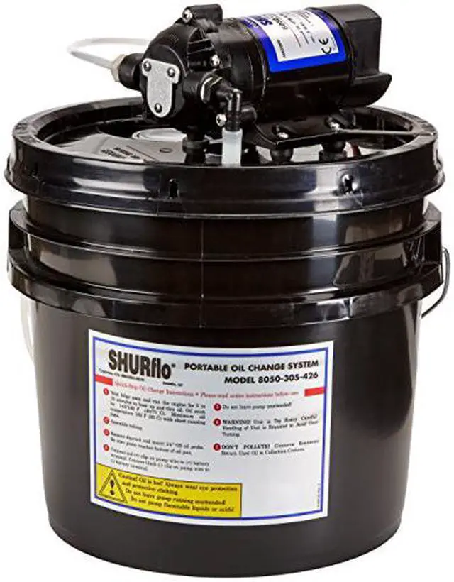 Alt view image 5 of 7 - SHURFLO OIL CHANGE PUMP WITH 3 GALLON BUCKET 8050-305-426
