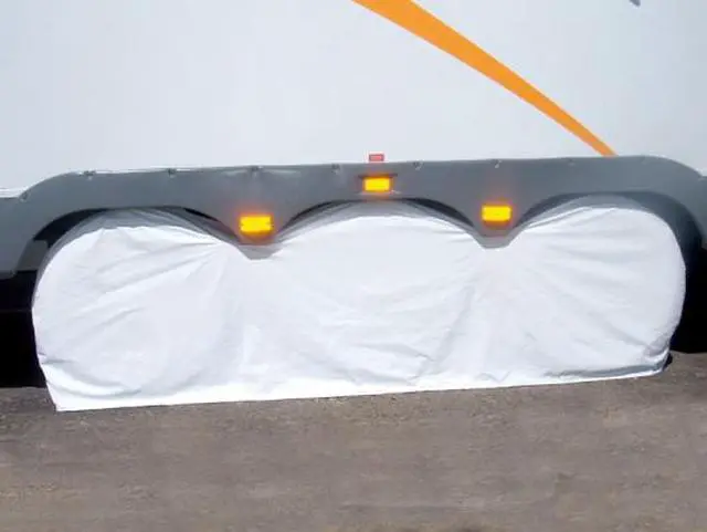 Alt view image 4 of 9 - adco 3982 white large triple axle tyre gard wheel cover
