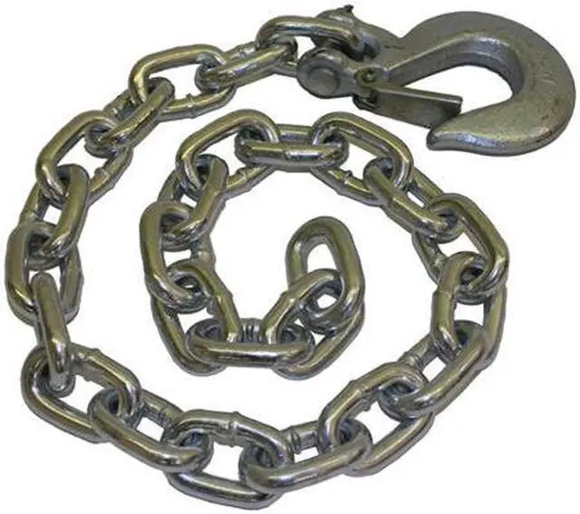 Alt view image 6 of 13 - BUYERS PRODUCTS 11275 Safety Chain,Silver,3/8" Sz,2-3/64"W