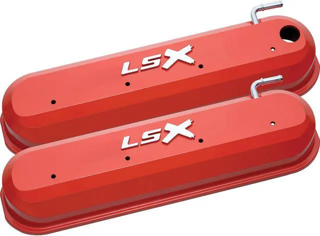 Alt view image 3 of 4 - Proform 141-257 Engine Valve Covers; Tall Style; Die Cast
