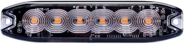 Alt view image 2 of 7 - RS3020CSP - Strobe PRO Series 6-LED Ultra Thin Strobe Marker w/ Clear Lens (White/Amber)
