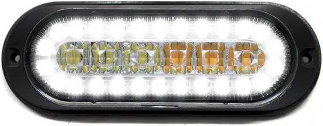 Alt view image 3 of 9 - RS7003AWD - Dual-Function Flush Mount Amber Strobe w/ White DRL