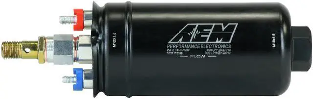 Alt view image 4 of 10 - AEM ELECTRON 501009 400Lph Inline High Flow Fuel Pump.