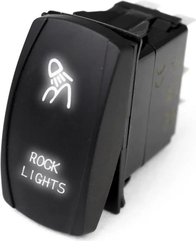 Alt view image 2 of 5 - RSLJ14W - LED Rocker Switch w/ White LED Radiance (Rock Lights)