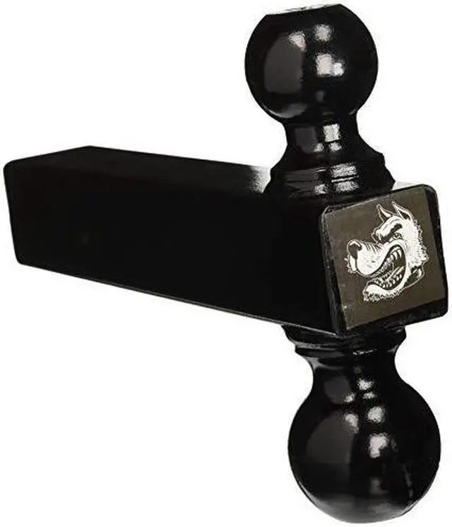 Alt view image 5 of 14 - BUYERS PRODUCTS 1802215 Dual Ball Hitch Solid Shank With Black Balls (2 in.,