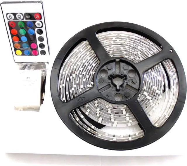 Alt view image 3 of 8 - RS-16FT-5050-RGB - 16ft (5M) 20-Color RGB Multi-Color 5050 LED Tape Strip Reel Lighting w/ Remote