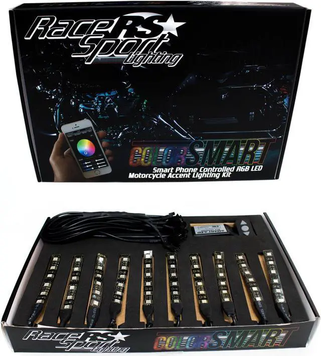 Main image of RSMKCS - ColorSMART RGB LED Flexible Motorcycle Kit w/ Bluetooth Control & Chasing