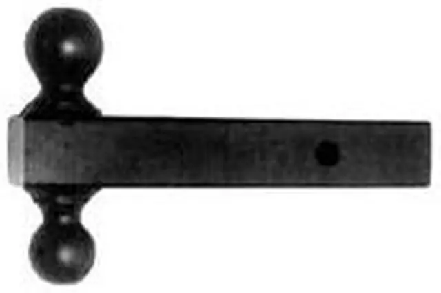 Alt view image 3 of 14 - BUYERS PRODUCTS 1802215 Dual Ball Hitch Solid Shank With Black Balls (2 in.,