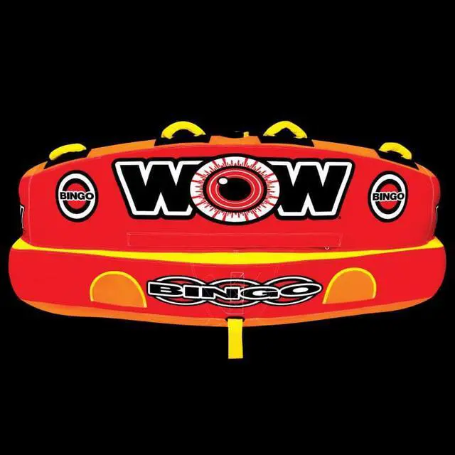 Alt view image 10 of 12 - WOW Sports Bingo 2 Person Towable Water Tube For Pool And Lake (14-1060)