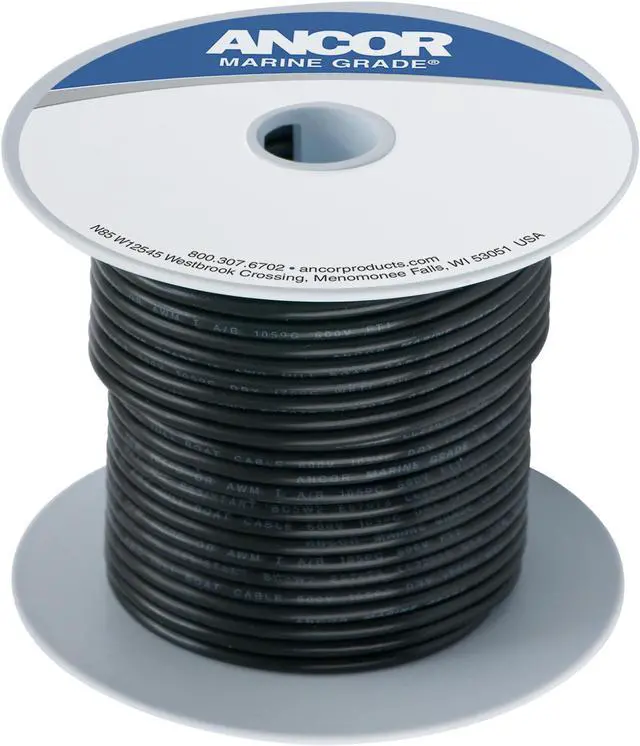 Alt view image 4 of 7 - Ancor Black 8 AWG Battery Cable - 100' [111010]