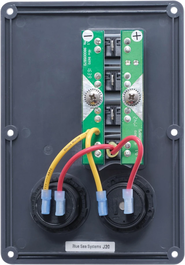 Alt view image 12 of 15 - Breaker/Switch Panel, 4 Sw/USB/12V, Gray