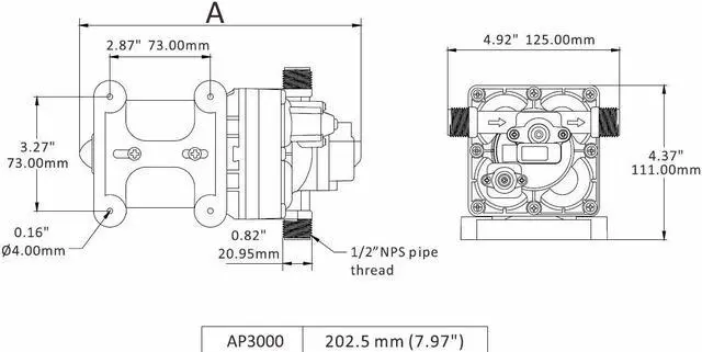 Alt view image 2 of 9 - AQUAPRO 3.0GPM 12V MUL-FIXTURE PUMP