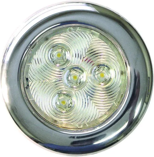 Alt view image 2 of 4 - T-H Marine LED-51827-DP Stainless LED Puck Light, 3" - White