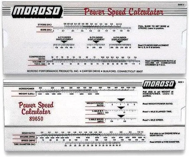 Alt view image 2 of 9 - Moroso Performance Power Speed Calculator
