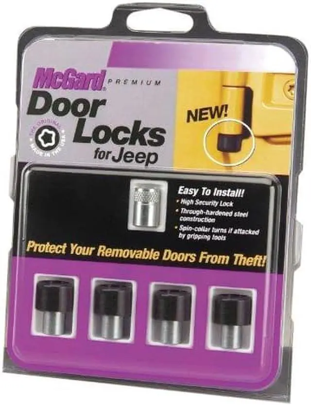 Alt view image 2 of 16 - McGard 76060 Jeep Wrangler 4 Door Lock Set (M6 x 1.0)