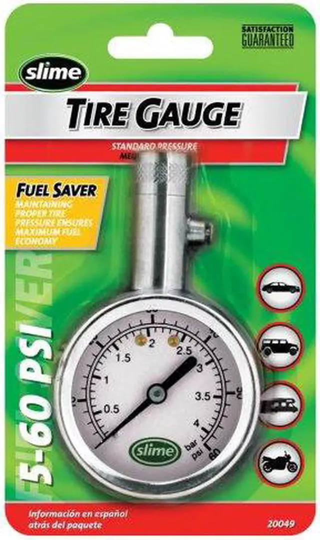 Alt view image 3 of 9 - SLIME 20049 Brass Dial Tire Gauge,5 to 60 PSI