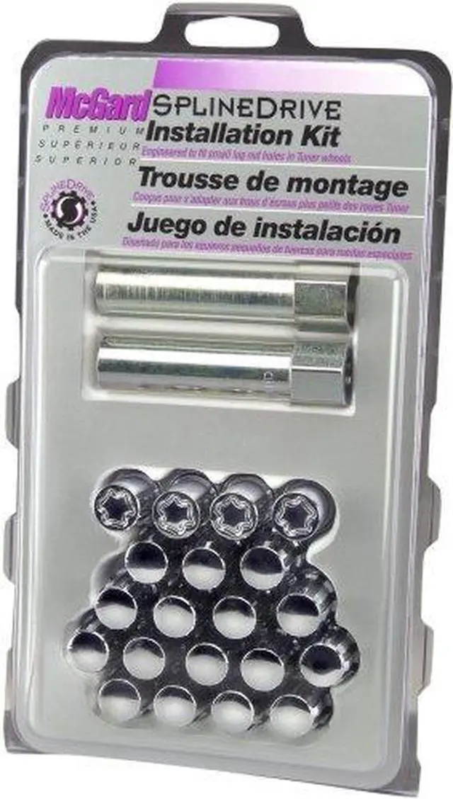 Alt view image 4 of 6 - McGard 65557CN Chrome SplineDrive 5 Lug Wheel Install Kit (M12 x 1.5)
