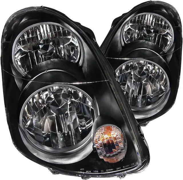 Main image of Anzo USA 121172 Infiniti G35 Black Headlight Assembly - (Sold in Pairs)
