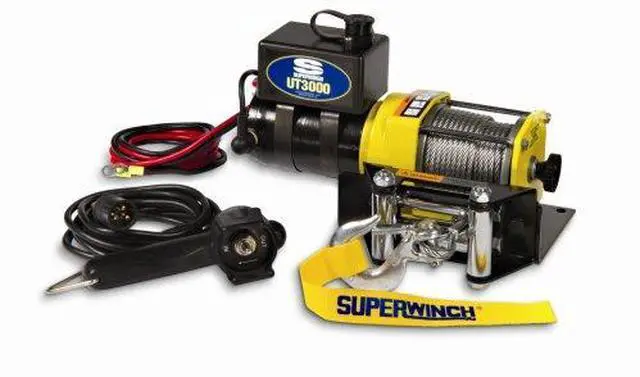 Alt view image 2 of 3 - Superwinch 1331200 UT3000 12-Volt DC Utility Winch with 4-Way Roller Fairlead Fr