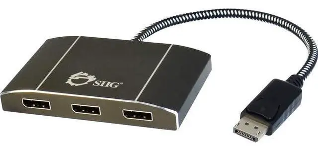 Alt view image 10 of 10 - SIIG CE-DP0D12-S1 DisplayPort 3 Port Splitter
