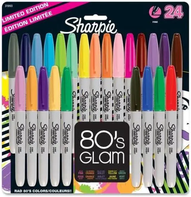 Alt view image 2 of 2 - Sharpie Fine Electro Pop Marker Fine Point Assorted 24/Pack 1927350