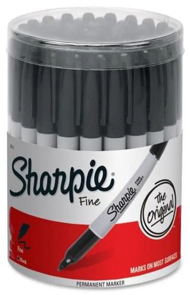 Alt view image 3 of 7 - Sharpie Marker Black Fine 36 Ct Canister 35010