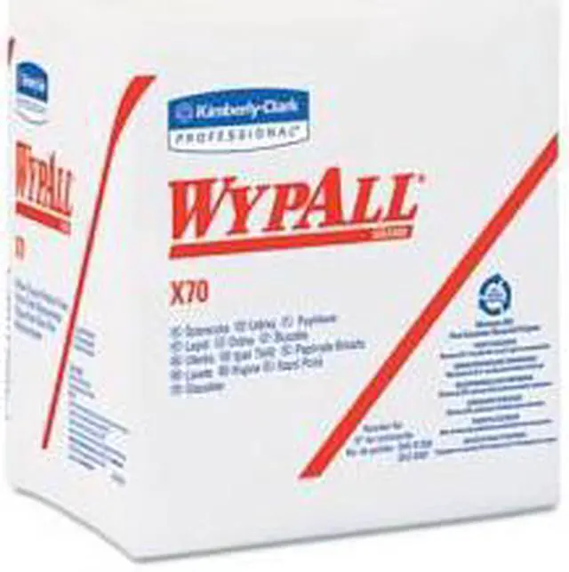 Main image of C-Wypall X70 Rag Rplmt Hydro Wpr 1/4Fld Whi 12/