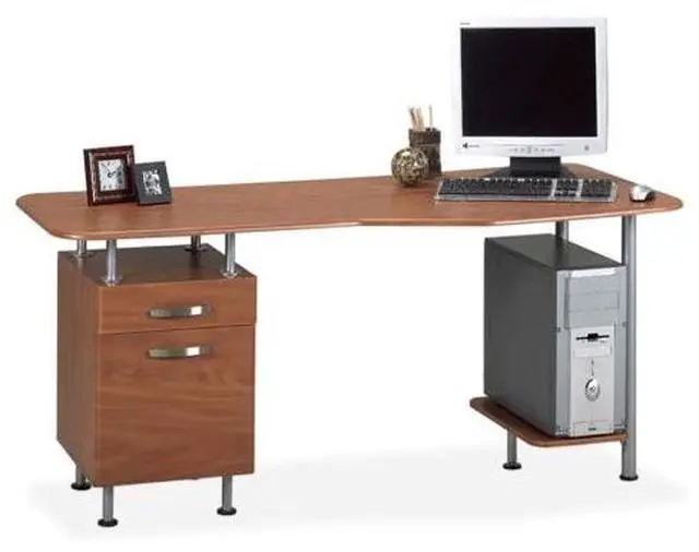 Alt view image 3 of 7 - Mayline Compact Box/File Desk Computer Workstation 1 EA