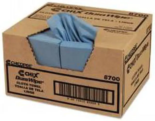 Main image of Chix Dura Wipe Cloth Blu12"X13 1/2" 400/Cs