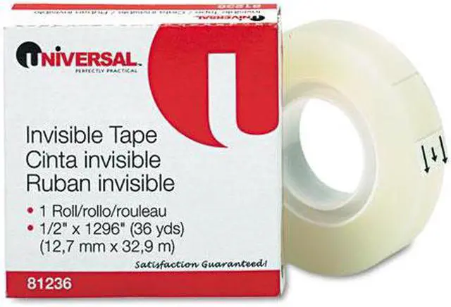 Main image of Invisible Tape, 1/2" x 1296", 1" Core, Clear