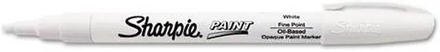 Main image of Permanent Paint Marker, Fine Point, White